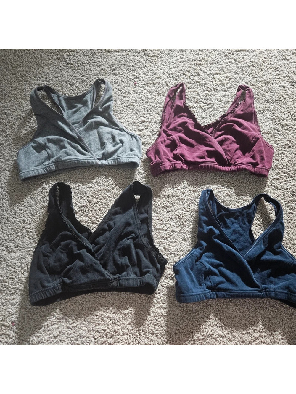 Cakye set of 4 maternity or breastfeeding bras size small